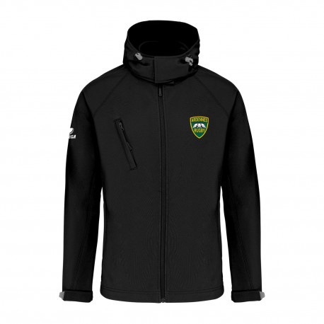 Veste Softshell NEWPORT à capuche Homme ARDENNES RUGBY