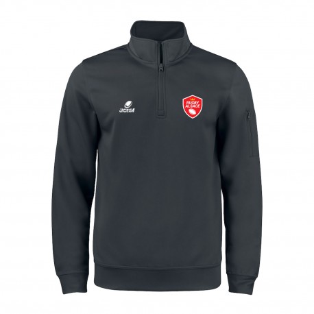 Sweat 1/4 zip CLIVE Adulte ALSACE RUGBY