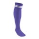 Chaussettes Rugby PRO 2 filets Violet/Blanc